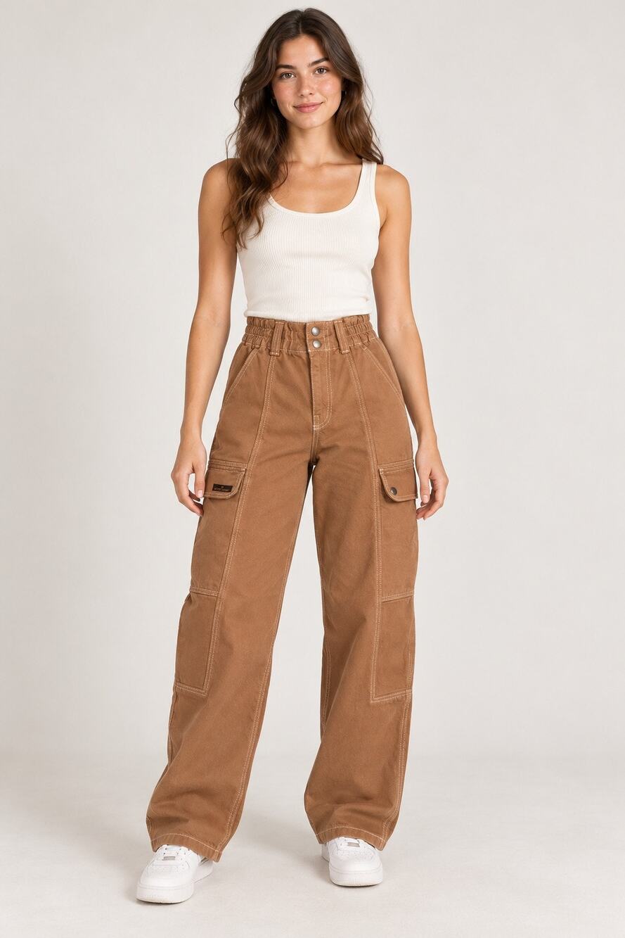 BDG Urban Outfitters Brown Relaxed Skate Cargo Pants High Rise Size 27